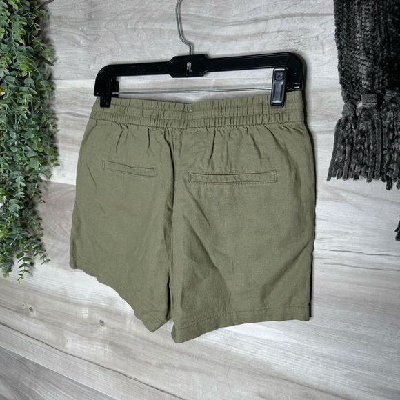 H&M LOGG Womens Olive Shorts Size 4 - Picture 6 of 8